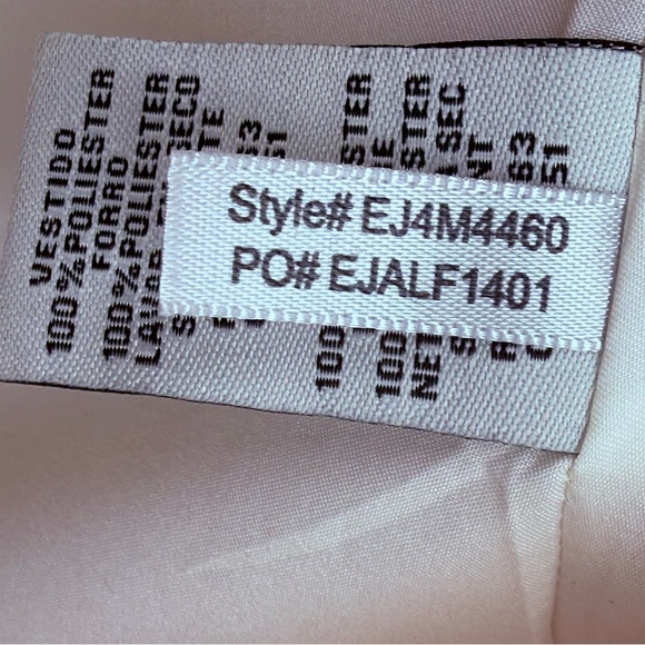 Eliza J Scarf Boho Halter Maxi Dress Red Beige Abstract Geometric Design Size 10 - Picture 17 of 17